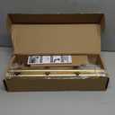 Brushed Gold Curtain Rods 18 to 120 in,Wraparound Curtain Rods,Adjustable Length,1 in Diameter Pipe,Wall or Ceiling Mounted,for Bedroom and Living Room (Brushed Gold 18 to 120)