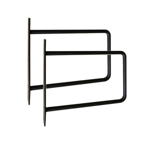 Solid Shelf Brackets, Metal Brackets, 4 Pieces, Heavy Duty Brackets, Industrial Shelf Brackets, Wall Brackets, Decoration Shelf Brackets, Black
