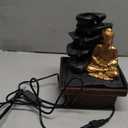 Tabletop Water Fountain Buddha Statue Desktop Indoor Waterfall Fountain Tabletop Humidifiers Home Decoration for Office, Living Room, or Bedroom (Style1)