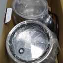 Milk Frother and Steamer, Large Capacity Detachable Electric Milk Frother, Automatic Warm and Cold Foam Maker, Hot Chocolate Maker, BPA Free (Stainless Steel)