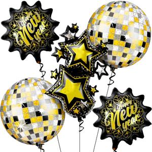 KatchOn, Giant New Years Eve Balloons Kit - Pack of 5 | Happy New Year Balloons for Happy New Years Decorations 2026 | New Years Eve Party Supplies 2026 | Nye Balloons