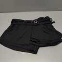 SweatyRocks Women's Buckle Low Waist Mini Skirts Business Casual Skort Skirts S