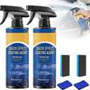 2Pcs Advanced Car Quick-Acting Coating Agent Spray,Quick Effect Coating Agent for Car,Cars Scratch Wax Polish Spray Waterless Wash
