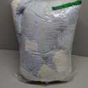 tohrisa Boho Comforter Set Full Size Striped Pleats Bohemian Seersucker Bedding Set All Season Soft Cozy 3 Pieces Quilt with 2 Pillowcases(80"X90" Light Blue)