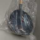 YOSUKATA 13.5 Blue Carbon Steel Wok Pan  Pre-Seasoned Flat Bottom Wok Compatible with open fire, gas, electric, ceramic, induction cooktops -Traditional Chinese Pan for Stir Fry, BBQ, Grill, Camping