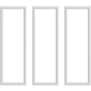 3 PCS Premade Wainscoting Panels Accent Wall Panels For Interior Wall Decor Easy DIY Build And Batten Chair Rail & Picture Frame Door Decor (8 x 24 in)