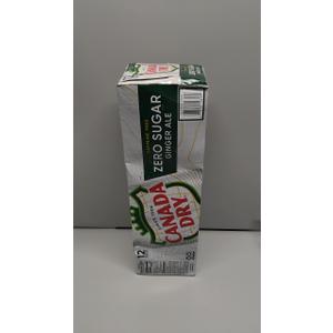 Canada Dry Zero Sugar Ginger Ale Soda, 12 fl oz cans, 12 pack, SEP 10/25