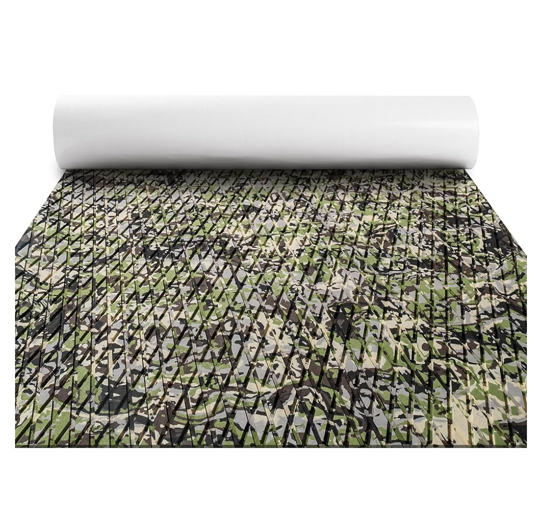 FOCEAN Boat Flooring EVA Foam Boat Decking Camo Marine Flooring Self-Adhesive Marine Mat for Motorboat RV Yacht Kayak 94.5" x 47.2"/23.6"/15.7"