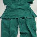 ANGIE UNIFORMS YOGAFLEX Jogger Scrubs for Women Set. Regular and PETITE. Side Spandex 2 Pockets Top with Yoga Waist Joggers Large