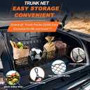 Grocery Net for Truck Bed Heavy Duty 4-Pocket Cargo Net for Pickup Truck, Elastic Stretchable Truck Bed Storage Net Prevents Groceries from Sliding, Universal Fit for SUV F-150 Tacoma Silverado RAM
