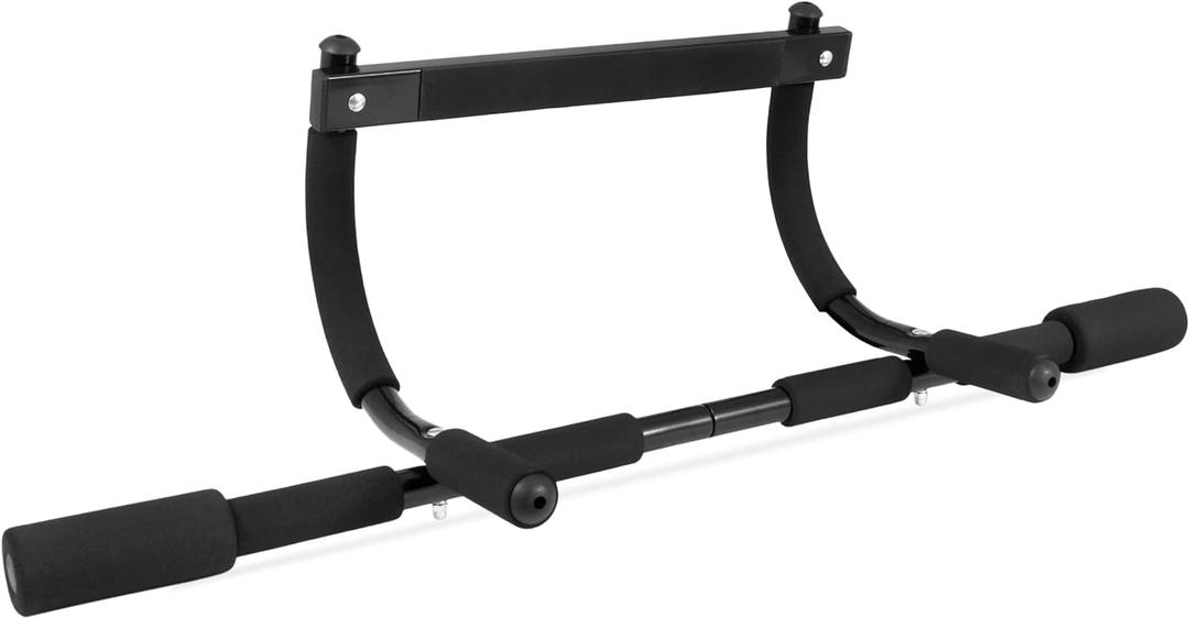 ProsourceFit Multi-Grip Lite Pull Up/Chin Up Bar, Heavy Duty Doorway Upper Body Workout Bar for Home Gyms 24-32