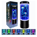 Jellyfish Lamp,7 Color Changing Aquarium Light,USB/Battery Bubble Jellyfish Night Light,Desk Mood Lamp for Home Bedroom Room Office,Tower Jelly Fish Light Lamp Present Decor for Kids Girls Adults Boys