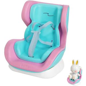 Doll Car Seat for 6-7 Inch Dolls with Elastic Strap & Magnetic Base - Vent Clip Mount and Desk Stand, for Blind Box Collectors