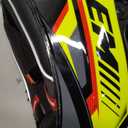 LEM Motorcycle Helmets Full Face, Helmets for Men DOT Certified, PINLOCK & DVS Dual Vision, Motorcycle Street Bike Helmet for Adults Fiberglass Shell Bluetooth Ready for Cruiser(Yellow/Red, Size M)