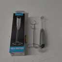 SIMPLETaste Milk Frother Handheld Battery Operated Electric Foam Maker, Drink Mixer with Stainless Steel Whisk and Stand for Cappuccino, Bulletproof Coffee, Latte