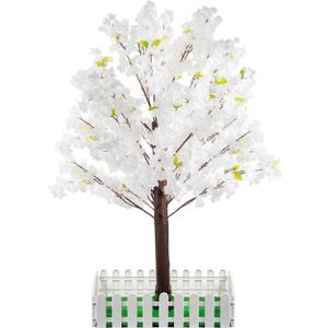 Artificial Cherry Blossom Tree - Handmade White Fake Cherry Blossom Tree Centerpieces for Wedding Party Christmas Garden Indoor & Outdoor