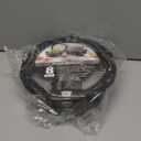 COOK WITH COLOR Prep Bowls with Lids- Wide and Deep Nesting Plastic Small Mixing Bowl Set with Lids, 8 Piece Set - Wide Bowls, Black/White