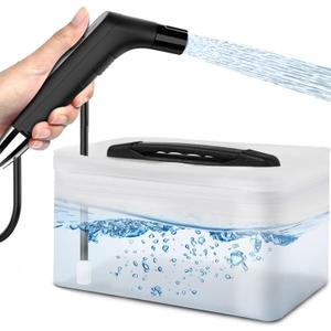 Portable Electric Bidet, Portable B-idet for Travel Rechargeable with 2.3L Water Tank, Mini Handheld High Pressure B-idet Sprayer P-ortable for Bathroom, RV Car Camping (Single)