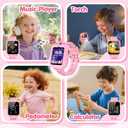 Smart Watch for Kids Girls Gift Age 3-12 with 39 Games Alarm Clock Camera Video Music Player Pedometer Flashlight 12/24 hr HD Touch Screen Kids Smart Watch Birthday Toys for Girls Ages 4 5 6 7 8 9 10