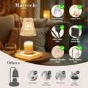 Marycele Candle Warmer Lamp with Timer, Vintage Amber Nightstand Candle Warming Lamp for Home Room Decor, Dimmable Wax Warmer for Jar Candles, Wedding Registry Gifts for Women Couples 2025