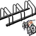 Bike Floor Rack Bike Floor Parking Bicycle Parking Rack Bike Storage Stand Bike Floor Stand Bicycle Storage Organizer for Mountain Bike, Road Bike Fit 22-28" Wheel Stand Tire Width 2.2"