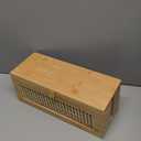 Solid wood Cable Management Box- Cable Organizer Box and Power Strip Box for Electrical Cord Management - Under Desk Cord Organizer for TV Wires Computer Router & Power Strip