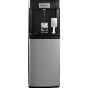 Frigidaire 3-in-1 Ice & Water Machine – Hot or Cold Bottom-Load Water Cooler Dispenser for 5 Gal Bottle – Built-in Bullet Ice Maker