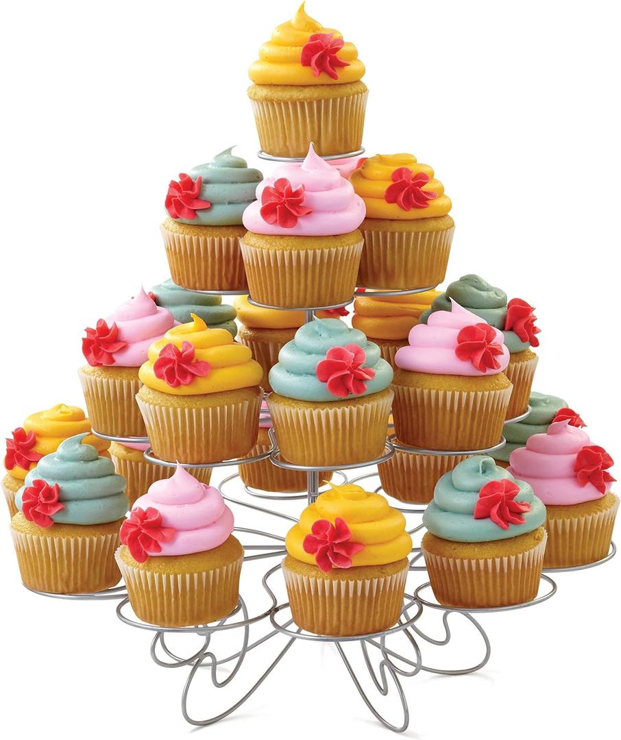 Wilton Cupcakes 'N More Cupcake Stand - Four Tier Dessert Stand (13 x 13 x 12)