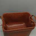 Storage Baskets 4-Pack - Woven Laundry Basket Organizer, 15x11x10.5 Inch Open Hamper Bins for Clothes Blanket Storage, Shelf Closet Organization, 25L Handwoven Rattan Baskets for Home Decor