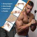 Precut Kinesiology Tape for Thumb Right, KTQUICK 12PCS Waterproof & Hypoallergenic Latex-Free Athletic Tape for Thumb Support, Wrist & Thumb Brace, Elastic Breathable Long-Lasting Thumb Tape (Beige)