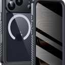 Lanhiem Magnetic for iPhone 17 Pro Max Case Waterproof, Built in Screen Protector & Camera Protection, [Compatible with MagSafe] Full Body Dustproof Heavy Duty Rugged Phone Case 6.9'' (Privacy Black)