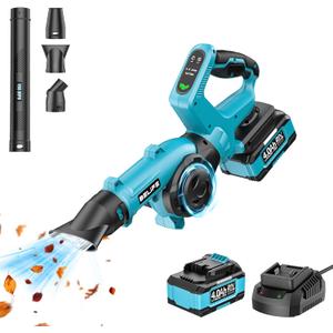 Belife L8 Cordless Leaf Blower, 21V Electric Mini Leaf Cleaner with 4.0Ah Battery and Charger, 190MPH/220CFM, Lightweight Battery Powered Handheld Small Blower for Patio Yard Lawn Care Dust