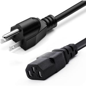 10FT Universal 3 Prong AC Treadmills Power Cord Replacement for Horizon Fitness Treadmills Ellipticals, Superfit, BowFlex Treadmills, Sole,Goplus, Vibration Plate Walking Pad Treadmills Charger Cable