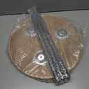 SwallowLiving Small Round End Table - Side Table with Solid Wood Top & Sturdy Metal Legs, Space-Saving Accent Table for Living Room, Bedroom, Balcony - Easy Assembly, Minimalist Modern Design