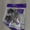 VCE CAT6 RJ45 Keystone Couplers (UL Listed), 25-Pack Ethernet Keystone Jack Female to Female UTP for Cat6/Cat5e/Cat5 Network Cable, Black