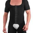 SHAPE CONCEPT Fajas para Hombres 368 High Compression Mens Shapewear Tummy Control Colombian Girdle Mens Full Body Shaper Black Large