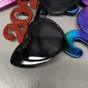 6 Pack 2026 Glasses Fancy Glitter Number Sunglasses 6 Styles Eyewear Graduation Party Supplies Favors Decorations Accessories for Celebration Festival Photo Prop