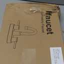 Bathroom Faucets, Bathroom Faucet 3 Hole, Bathroom Sink Faucet, Faucet for Sink 4 Inch 2 Handle Centerset, Lead-Free, with Copper Pop Up Drain (Brushed Nickel)