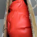 Punching Bag with Stand Height Adjustable Freestanding Boxing Speed Bag with Reflex Bar, Home Gym Training Equipment for MMA Fitness Stress Relief (Red)