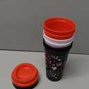 Pickmesh 6 Pack Valentines Day Gifts for Teachers Valentine's Day Cup Reusable Coffee Cup 16 oz for Women Back to School Gift with Lid Thank You Coffee Mug for Hot and Cold Drinks(Heart Style)