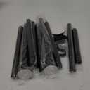 Black Long Curtain Rod Tension Shower Curtain Rods 30 to 120 inch Adjustable Spring Heavy Duty Rods for Bathroom Windows Outdoor No Drill No Slip Spliced and Telescopic Design