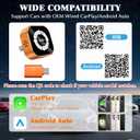 4-in-1 Wireless CarPlay Screen Mirroring Adapter for Apple CarPlay/Android Auto, 2026 Upgraded AirPlay MirrorLink Adapter, CarPlay Dongle Convert Wired to Wireless, Type C Extension, Plug & Play