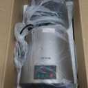 VEVOR Water Distiller, 304 Stainless Steel Countertop Water Stiller, 0.3Gal/H, 0-99H Timing Dual Temp Display, 1.1Gal Distilled Water Maker Machine, Glass Carafe, 3 Carbon Bags, Citric Acid Powder