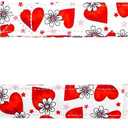 Elegant Little Tail Valentine's Dog Leashes, Heart Print Strong & Durable Soft Holiday Pet Leashes, Comfortable & Durable Dog Leash for Small, Medium & Large Dogs (X-Small (Pack of 1), Flower with Heart)