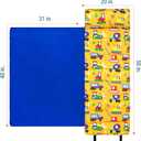 Wildkin Kids Original Nap Mat Cozy Kids Sleep Mat with Pillow, Ideal for School & Travel - Under Construction