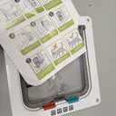 Thin Cat Door for Windows, Pet Doors and Sliding Door, Safety Pet Door with 4 Way Lock, Weatherproof Cat Flap for Thin Door and Wall(Medium, 7.7 * 7.5 * 0.78in)