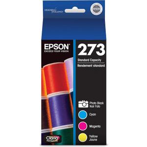EPSON 273 Claria Ink Standard Capacity Photo Black & Color Combo Pack (T273520-S) Works with Expression Premium XP-520, 600, 610, 620, 800, 810, 820