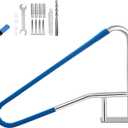 Garvee Pool Handrail 54"x36", Pool Railings for Inground Pools, Safety Handrails 375lbs Load Capacity, 304 Stainless Steel Stair Rail with Grip Cover