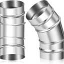 3 Inch Pellet Stove Pipe 45 Degree Stainless Steel Vent Stove Pipe Elbow for Indoor Outdoor Vent Exhaust (45 Degree, Dia. 3 Inch)