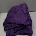 Linecooo Deep Purple Fleece Throw Blanket 60”×80” for Couch Sofa Bed, Super Soft Cozy Plush Microfiber Flannel Blanket with 3D Checkered Design Lightweight for Adults, Woman, G